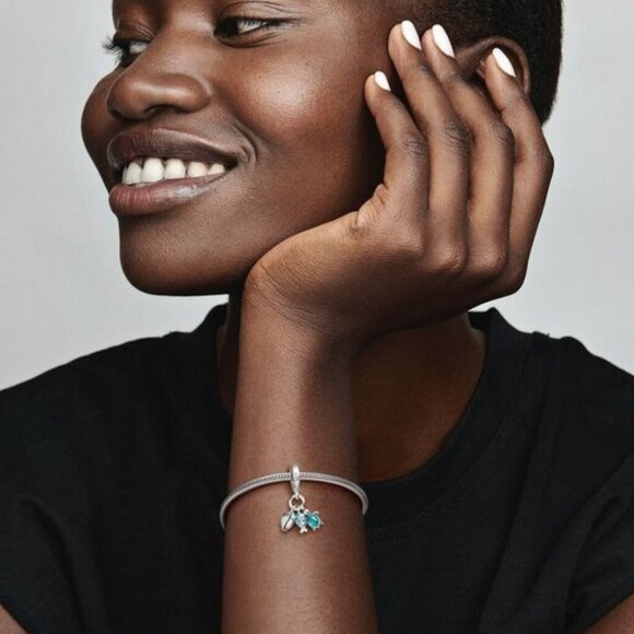 Pandora Fish, Sea Turtle & Conch Triple Dangle Charm - Picture 6 of 6